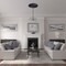 Ekena Millwork Shakuras Ceiling Medallion (For Canopies up to 5 3/4"), Hand-Painted Midnight Dream, 33 7/8"OD x 2"P CM34SHMDF - alternate 3